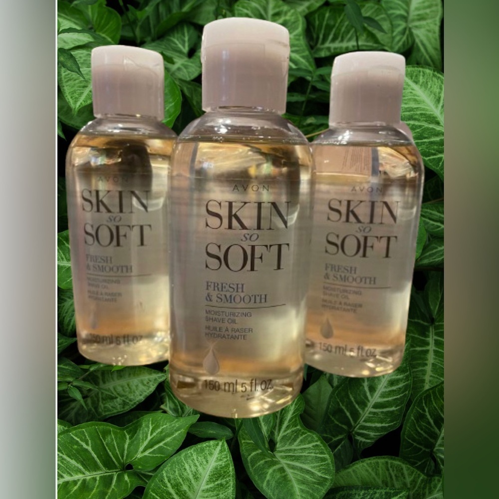 🪒 QTY 3 SHAVE OIL Skin So Soft Avon Shea Butter Vitamin E Creamy Discontinued